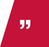 Icon Voices Rotes Icon mit einem weißen Anführungszeichen in der Mitte